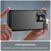 Carbon Hülle für Honer X5C / Honer X5C Plus Handyhülle Backcover TPU Silikon Bumper