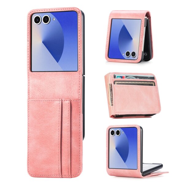 Hülle für Samsung Galaxy Z Flip 7 - Handyhülle Schutzhülle Flip Case Etui TPU Rosa