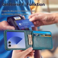 Hülle für Samsung Galaxy Z Flip 7 - Handyhülle Schutzhülle Flip Case Etui TPU Petrol