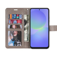 Hülle für Samsung Galaxy A36/ A56 Handy Tasche Case Schutzhülle Schale Etui BF Mandala Grau