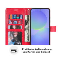 Hülle für Samsung Galaxy A36/ A56 Handy Tasche Case Schutzhülle Schale Etui BF Mandala Rot