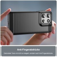 Carbon Hülle für Moto G56 Hülle Handyhülle Outdoor Handy Tasche Bumper Case Back Cover
