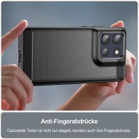 Carbon Hülle für Moto G86 Hülle Handyhülle Outdoor Handy Tasche Bumper Case Back Cover