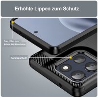 Carbon Hülle für Moto G86 Hülle Handyhülle Outdoor Handy Tasche Bumper Case Back Cover