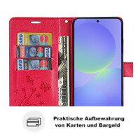 Hülle für Samsung Galaxy A36/ A56 Handy Tasche Case Schutzhülle Schale Etui BF Flower Pink