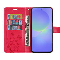 Hülle für Samsung Galaxy A36/ A56 Handy Tasche Case Schutzhülle Schale Etui BF Flower Pink