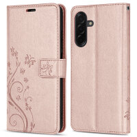Hülle für Samsung Galaxy A36/ A56 Handy Tasche Case Schutzhülle Schale Etui BF Flower Rosegold