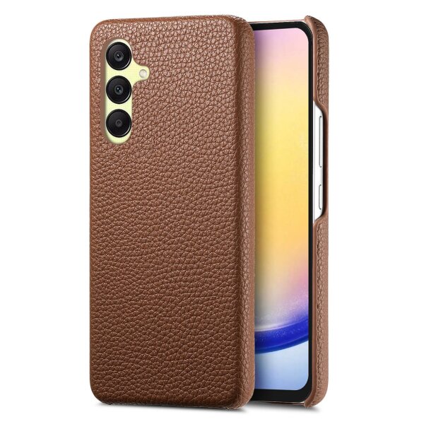 Hülle Handyhülle Stoßfeste Handy Tasche Ultra-Dünn Case Leder Bumper für Samsung Galaxy A26 Braun