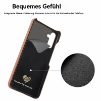 Hülle Handyhülle Stoßfeste Handy Tasche Ultra-Dünn Case Leder Bumper für Samsung Galaxy A26 Braun