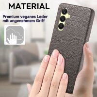 Hülle Handyhülle Stoßfeste Handy Tasche Ultra-Dünn Case Leder Bumper für Samsung Galaxy A26 Grau