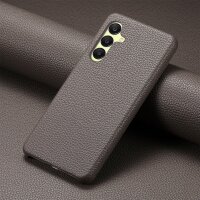 Hülle Handyhülle Stoßfeste Handy Tasche Ultra-Dünn Case Leder Bumper für Samsung Galaxy A26 Grau