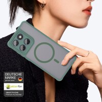 Magsafe Handyhülle für Motorola Edge 60 / Edge 60 Fusion Matt Case Schutzhülle Kratzfest Magnet Hülle Grün