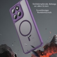 Magsafe Handyhülle für Motorola Edge 60 / Edge 60 Fusion Matt Case Schutzhülle Kratzfest Magnet Hülle Lila
