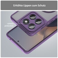 Magsafe Handyhülle für Motorola Edge 60 / Edge 60 Fusion Matt Case Schutzhülle Kratzfest Magnet Hülle Lila