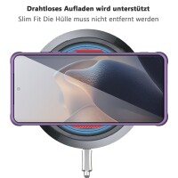 Magsafe Handyhülle für Motorola Edge 60 / Edge 60 Fusion Matt Case Schutzhülle Kratzfest Magnet Hülle Lila