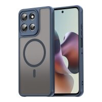 Magsafe Handyhülle für Motorola Moto G56 Matt Case Schutzhülle Kratzfest Magnet Hülle Blau