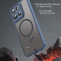 Magsafe Handyhülle für Motorola Moto G56 Matt Case Schutzhülle Kratzfest Magnet Hülle Blau
