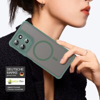 Magsafe Handyhülle für Motorola Moto G56 Matt Case Schutzhülle Kratzfest Magnet Hülle Grün
