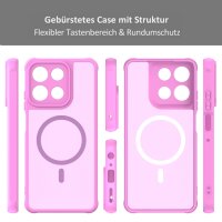 Magsafe Handyhülle für Motorola Moto G56 Matt Case Schutzhülle Kratzfest Magnet Hülle Pink