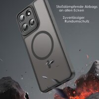 Magsafe Handyhülle für Motorola Moto G56 Matt Case Schutzhülle Kratzfest Magnet Hülle Schwarz