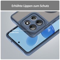 Magsafe Handyhülle für Motorola Moto G86 Matt Case Schutzhülle Kratzfest Magnet Hülle Blau