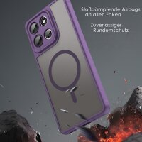 Magsafe Handyhülle für Motorola Moto G86 Matt Case Schutzhülle Kratzfest Magnet Hülle Lila