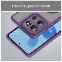 Magsafe Handyhülle für Motorola Moto G86 Matt Case Schutzhülle Kratzfest Magnet Hülle Lila