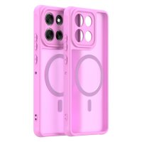 Magsafe Handyhülle für Motorola Moto G86 Matt Case Schutzhülle Kratzfest Magnet Hülle Pink