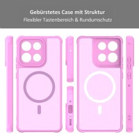 Magsafe Handyhülle für Motorola Moto G86 Matt Case Schutzhülle Kratzfest Magnet Hülle Pink