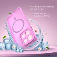 Magsafe Handyhülle für Motorola Moto G86 Matt Case Schutzhülle Kratzfest Magnet Hülle Pink