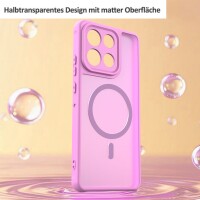 Magsafe Handyhülle für Motorola Moto G86 Matt Case Schutzhülle Kratzfest Magnet Hülle Pink