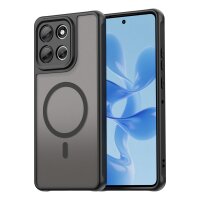 Magsafe Handyhülle für Motorola Moto G86 Matt Case Schutzhülle Kratzfest Magnet Hülle Schwarz