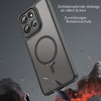 Magsafe Handyhülle für Motorola Moto G86 Matt Case Schutzhülle Kratzfest Magnet Hülle Schwarz