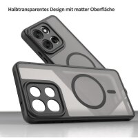 Magsafe Handyhülle für Motorola Moto G86 Matt Case Schutzhülle Kratzfest Magnet Hülle Schwarz