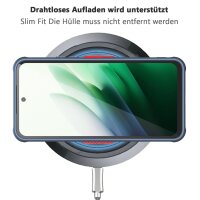 Handyhülle für Xiaomi Redmi 15 Blau Modelle Matt Case Schutzhülle Kratzfest Passgenau