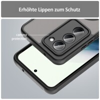 Handyhülle für Xiaomi Redmi 15 Schwarz Modelle Matt Case Schutzhülle Kratzfest Passgenau