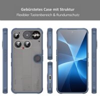 Handyhülle für Nothing Phone 3 Matt Stoßfest Schutzhülle Back cover Blau
