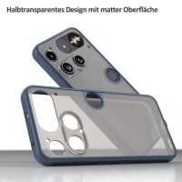 Handyhülle für Nothing Phone 3 Matt Stoßfest Schutzhülle Back cover Blau