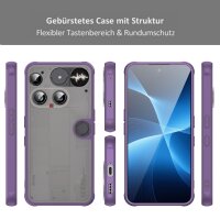 Handyhülle für Nothing Phone 3 Matt Stoßfest Schutzhülle Back cover Lila