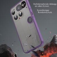 Handyhülle für Nothing Phone 3 Matt Stoßfest Schutzhülle Back cover Lila