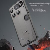 Handyhülle für Nothing Phone 3 Matt Stoßfest Schutzhülle Back cover Schwarz