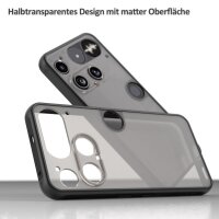 Handyhülle für Nothing Phone 3 Matt Stoßfest Schutzhülle Back cover Schwarz