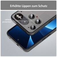 Handyhülle für Nothing Phone 3 Matt Stoßfest Schutzhülle Back cover Schwarz