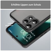 Handyhülle für Nothing Phone 3A Lite Matt Stoßfest Schutzhülle Back cover in Schwarz