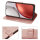 Hülle für Honor Magic 8 Lite Handyhülle Schutzhülle Wallet Case Klapphülle Etui Rosegold
