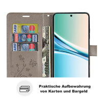 Hülle für Xiaomi Redmi Note 15 4G / 5G Handyhülle Wallet Case Klapphülle in Grau