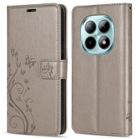 Hülle für Xiaomi Redmi Note 15 4G / 5G Handyhülle Wallet Case Klapphülle in Grau
