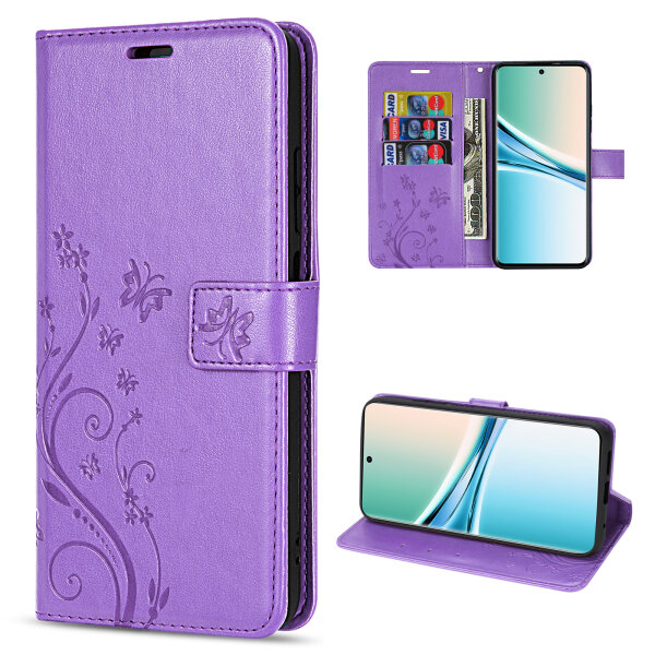 Hülle für Xiaomi Redmi Note 15 4G / 5G Handyhülle Wallet Case Klapphülle in Lila