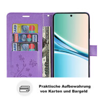 Hülle für Xiaomi Redmi Note 15 4G / 5G Handyhülle Wallet Case Klapphülle in Lila