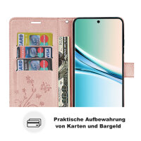 Hülle für Xiaomi Redmi Note 15 4G / 5G Handyhülle Wallet Case Klapphülle in Rosegold